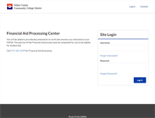 Tablet Screenshot of dcccd.studentaidprocess.com